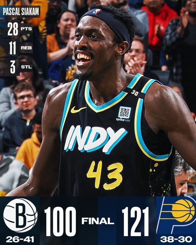 开云体育登录-步行者艰难击败篮网，保持不败